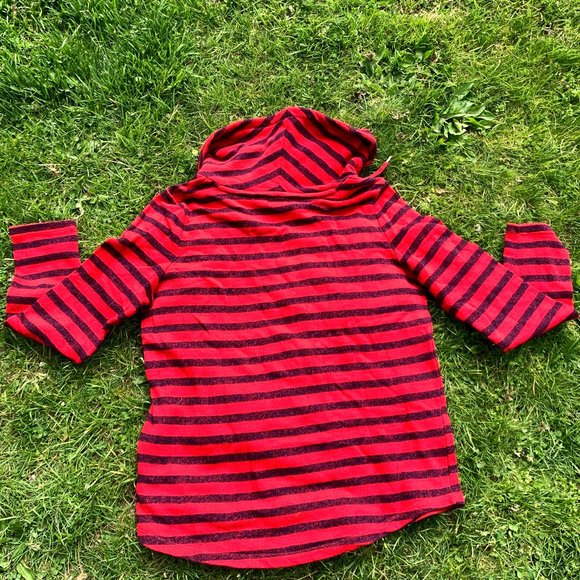 "Chaps" tunic, size medium,  with cowl neck, EUC - Picture 7 of 8